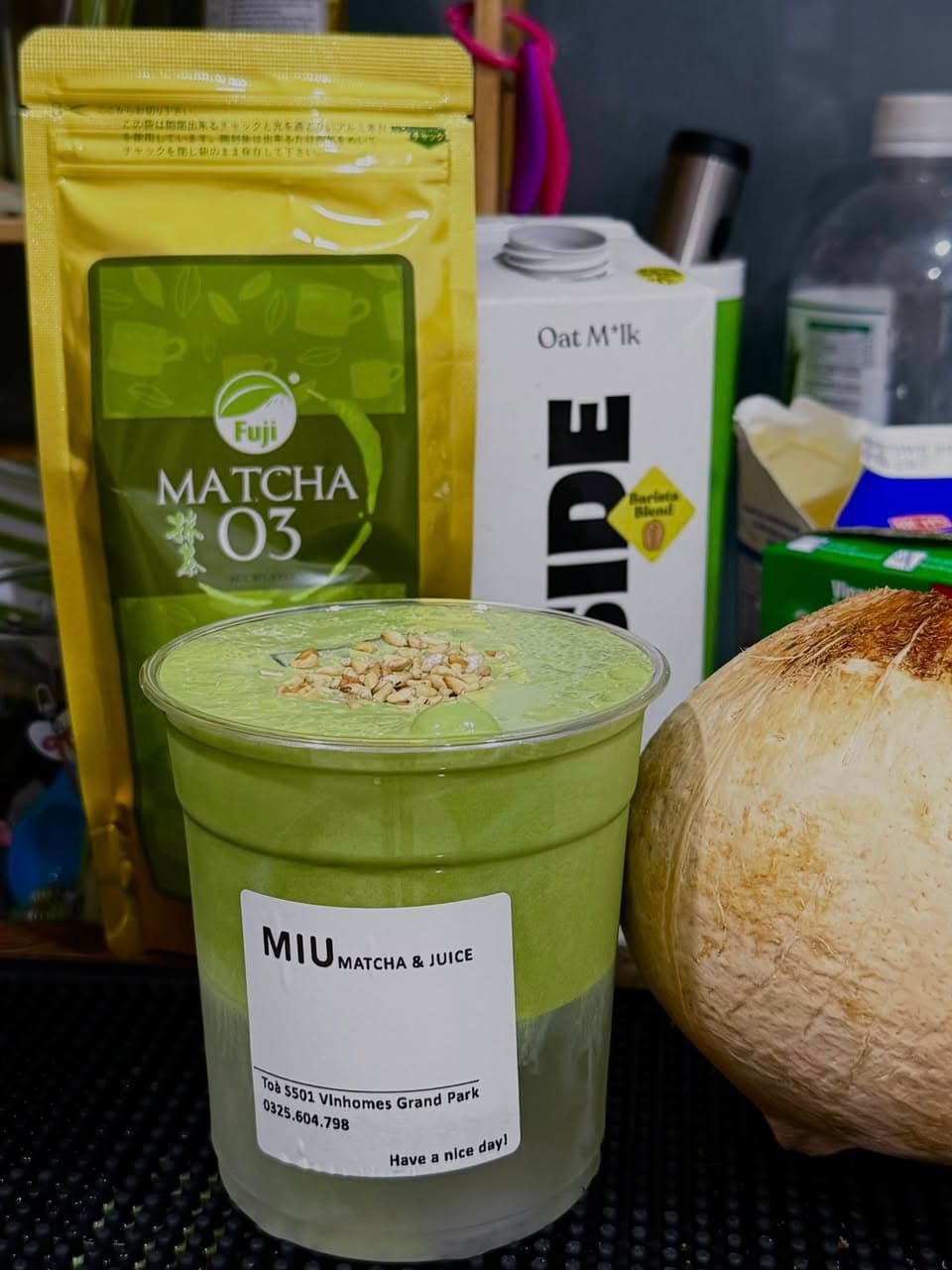 Bán combo khúc bạch mát lạnh và matcha thơm béo, chất lượng, giá hợp lý. Freeship cho mỗi ly/hộp. Liên hệ tại Toà S501 Vinhomes Grand Park. - 5/5