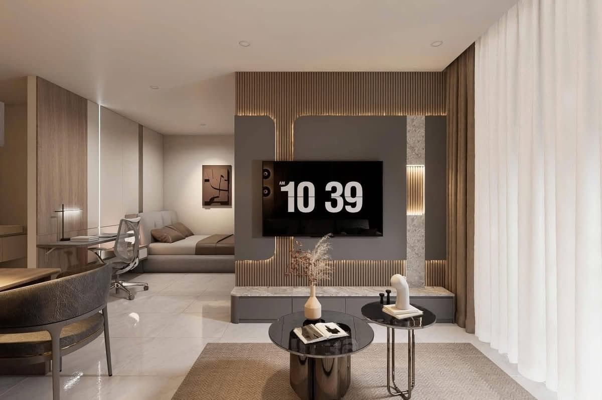 Dịch vụ thiết kế và thi công nội thất căn hộ 1PN+ tại VinHomes Grand Park, tư vấn miễn phí, có nhà mẫu tham quan, xưởng sản xuất trực tiếp, hoàn thiện nhanh. - 2/5