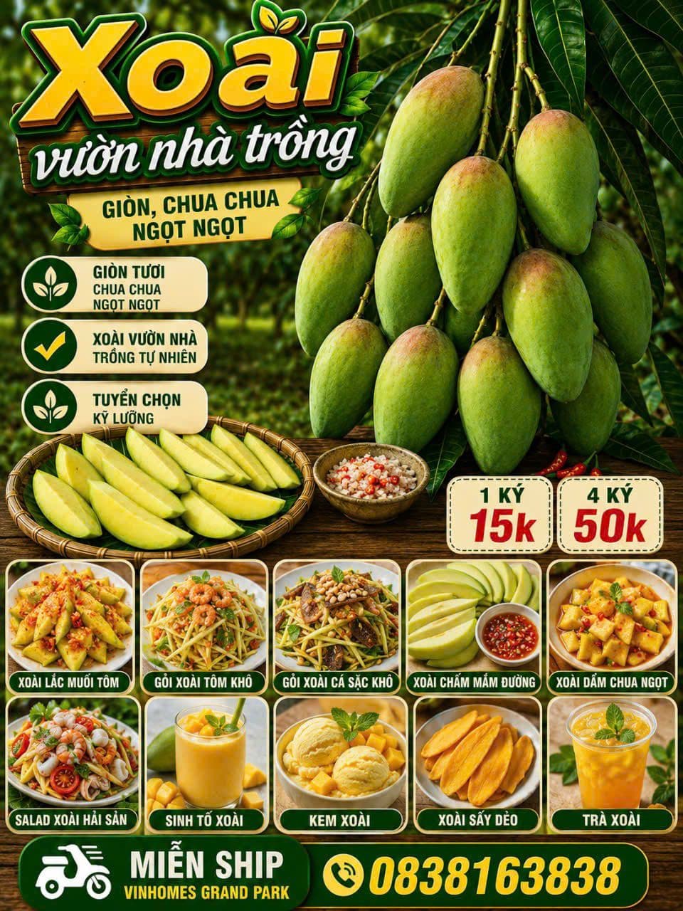 Nguyên liệu làm gỏi xoài tôm khô gồm xoài bào sợi, tôm khô, rau răm, đậu phộng, trộn với nước mắm chua ngọt. Phù hợp cho bữa ăn gia đình. - 1/1