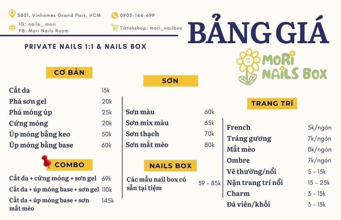 Dịch vụ làm nails và bán nailbox, hỗ trợ dán miễn phí cho khách tại S10.06, Vinhomes Grand Park. - 1/5