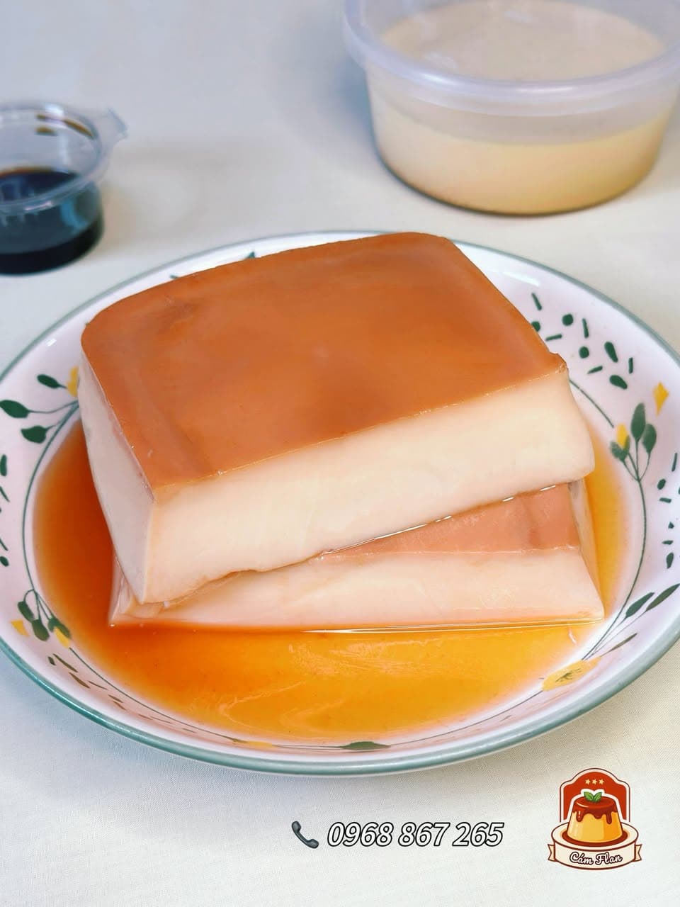 Flan nhà làm siêu to, mềm mịn béo thơm, caramel hấp dẫn. Menu: flan tròn 350ml, flan khổng lồ 650ml, combo, tặng cà phê cho mỗi đơn. Làm mới mỗi ngày. - 3/5