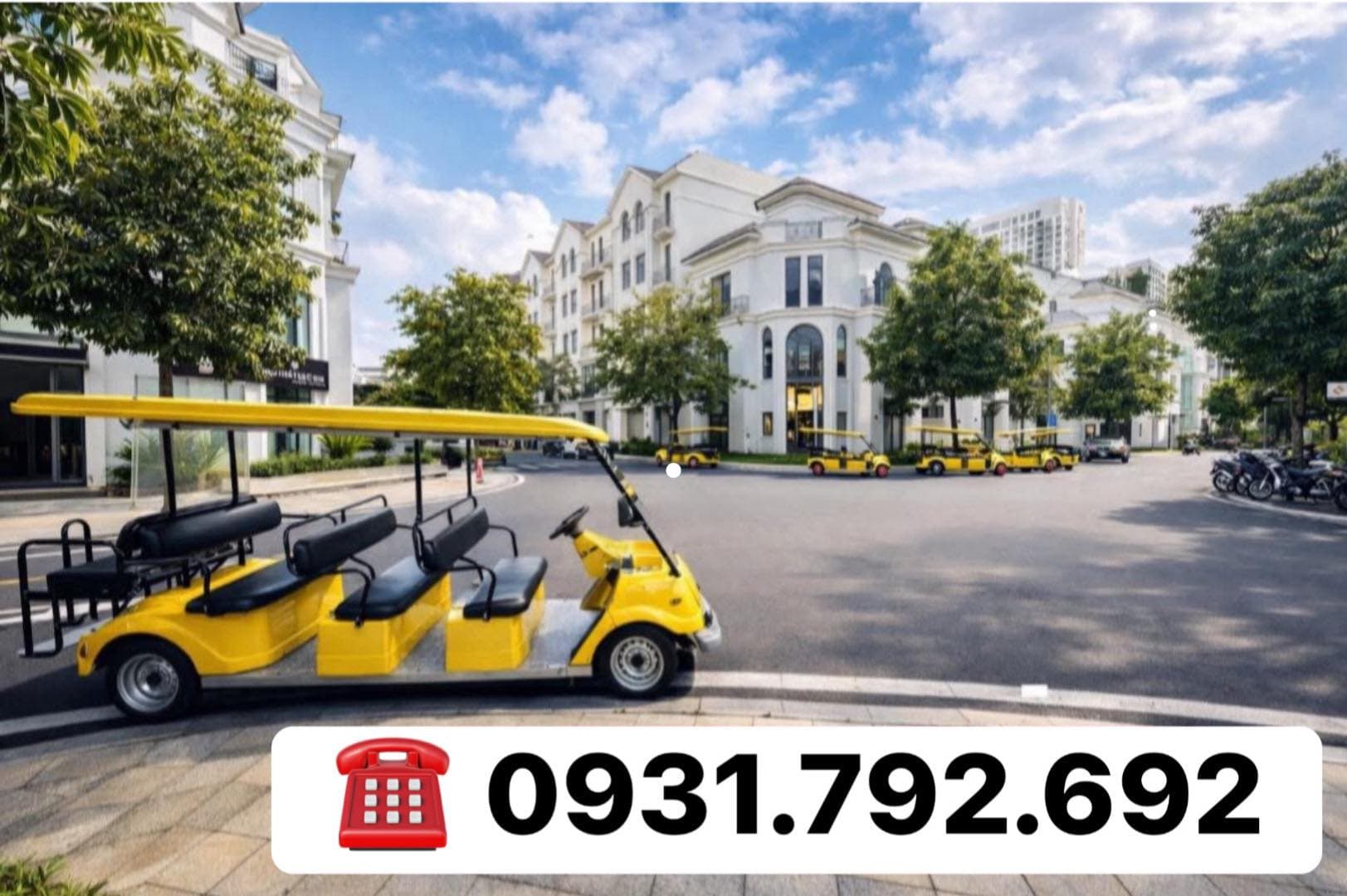 Dịch vụ xe TukTuk tại Vinhomes Grand Park, phù hợp cho nhóm bạn và gia đình, vui nhộn và thoáng mát, liên hệ Minh Hiếu 0931.792.692. - 1/1