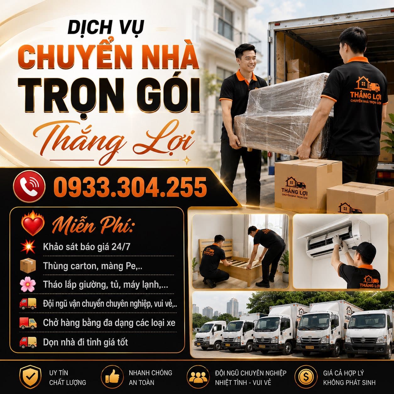 Dịch vụ chuyển nhà trọn gói Thắng Lợi cho cư dân Vinhomes, hỗ trợ chuyển gấp, không phát sinh phí, nhân viên lịch sự, xe tải đa dạng. - 1/5