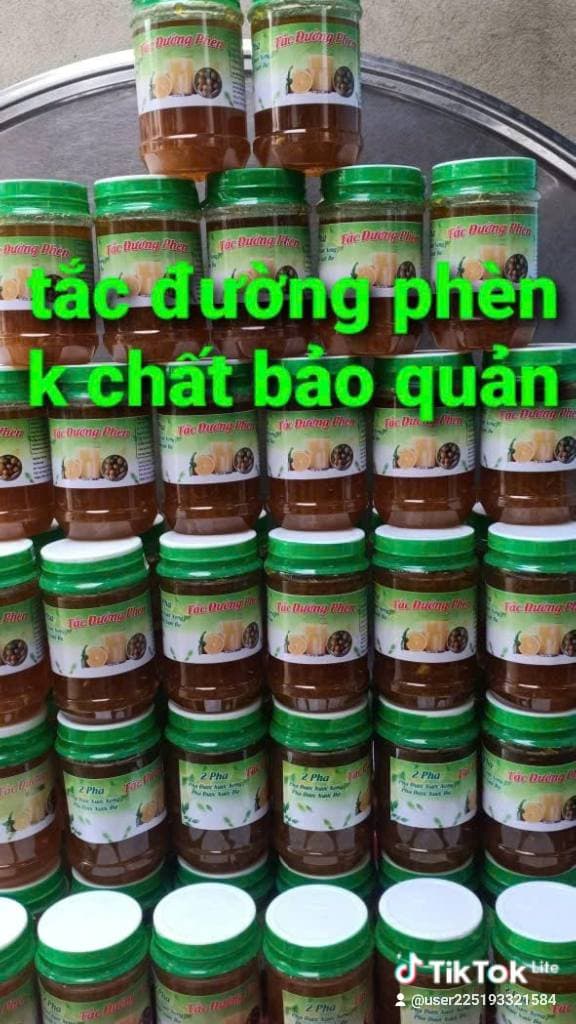 Tắc đường phèn nhà làm, nguyên liệu sạch, vị chua ngọt thanh, phù hợp cho mọi lứa tuổi. Giá 75k/hũ 1.1kg, 50k/hũ 600g. Đặt hàng: 0974305351. - 1/5