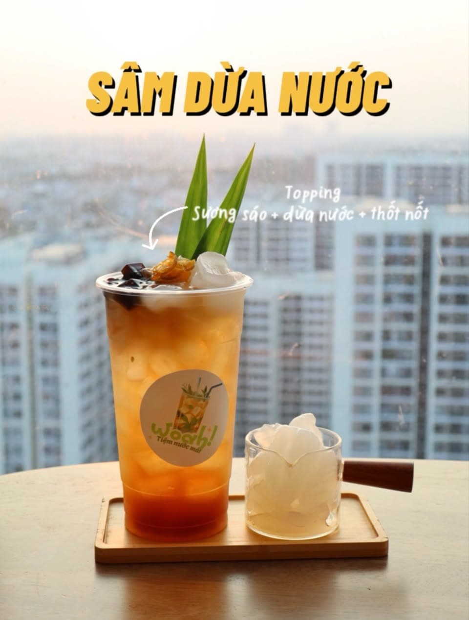 Bán sâm bí đao, sâm dừa nước, nước dừa full topping giá 30k/ly, sâm chai 18k/chai. Ship nội khu Vinhome Grand Park, phục vụ từ 8:00-22:00. - 3/3