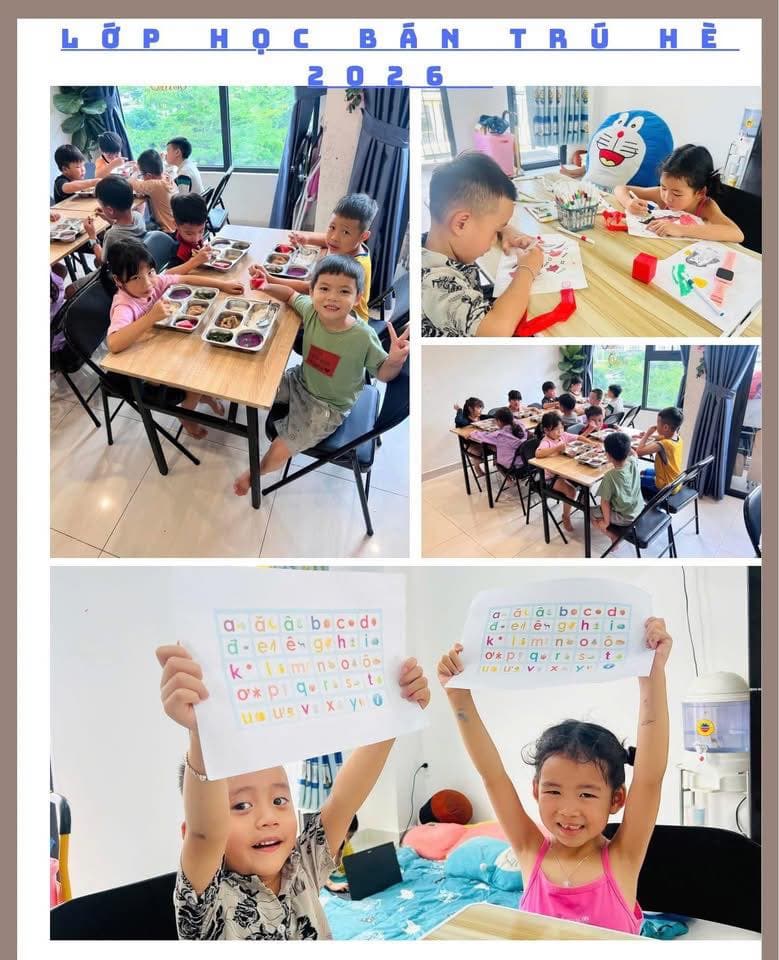 Tuyển sinh lớp bán trú hè 2026 tại Vinhome Grand Park, Q9: rèn chữ, luyện đọc, kỹ năng, mỹ thuật, ăn trưa, môi trường thân thiện. Liên hệ cô Ngân để đăng ký. - 2/4