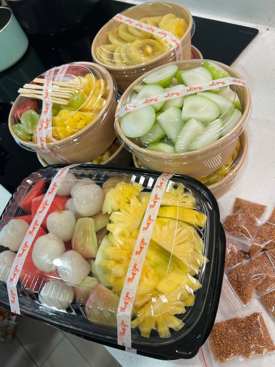 Bán hoa quả cắt sẵn tiện lợi, mix theo yêu cầu, nhiều set trái cây nhập khẩu và Việt Nam, nhận hàng tại Masteri Tháp A hoặc miễn ship toàn khu Vin. - 5/5