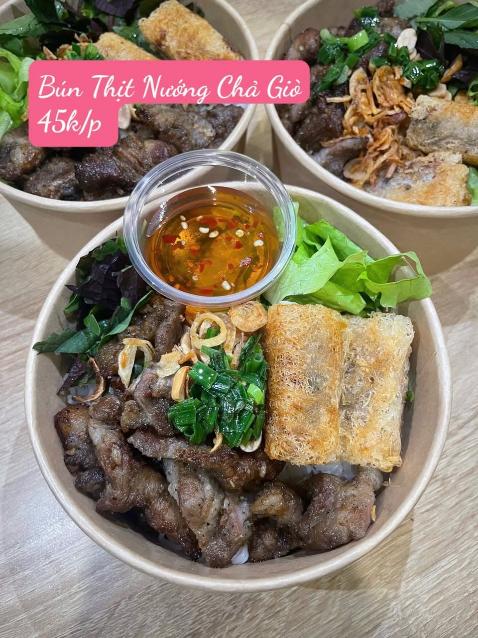 Mlem Station bán bún thịt nướng, chả giò, chân gà, trứng non, tai heo sốt Thái, bánh tráng trộn. Ship tận nơi, freeship khu Vinhomes đến 1h sáng. Giá từ 45K/phần. - 1/5