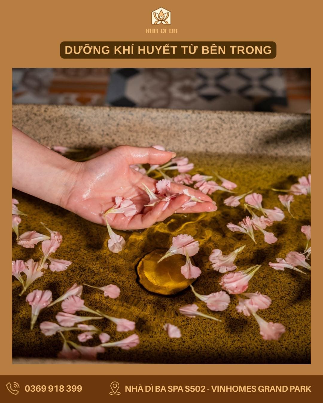 Nhà Dì Ba Spa tại Vinhomes Grand Park cung cấp liệu trình đẩy hàn khí, massage dưỡng sinh giúp lưu thông khí huyết, cải thiện sức khỏe và làn da cho phụ nữ. - 1/1