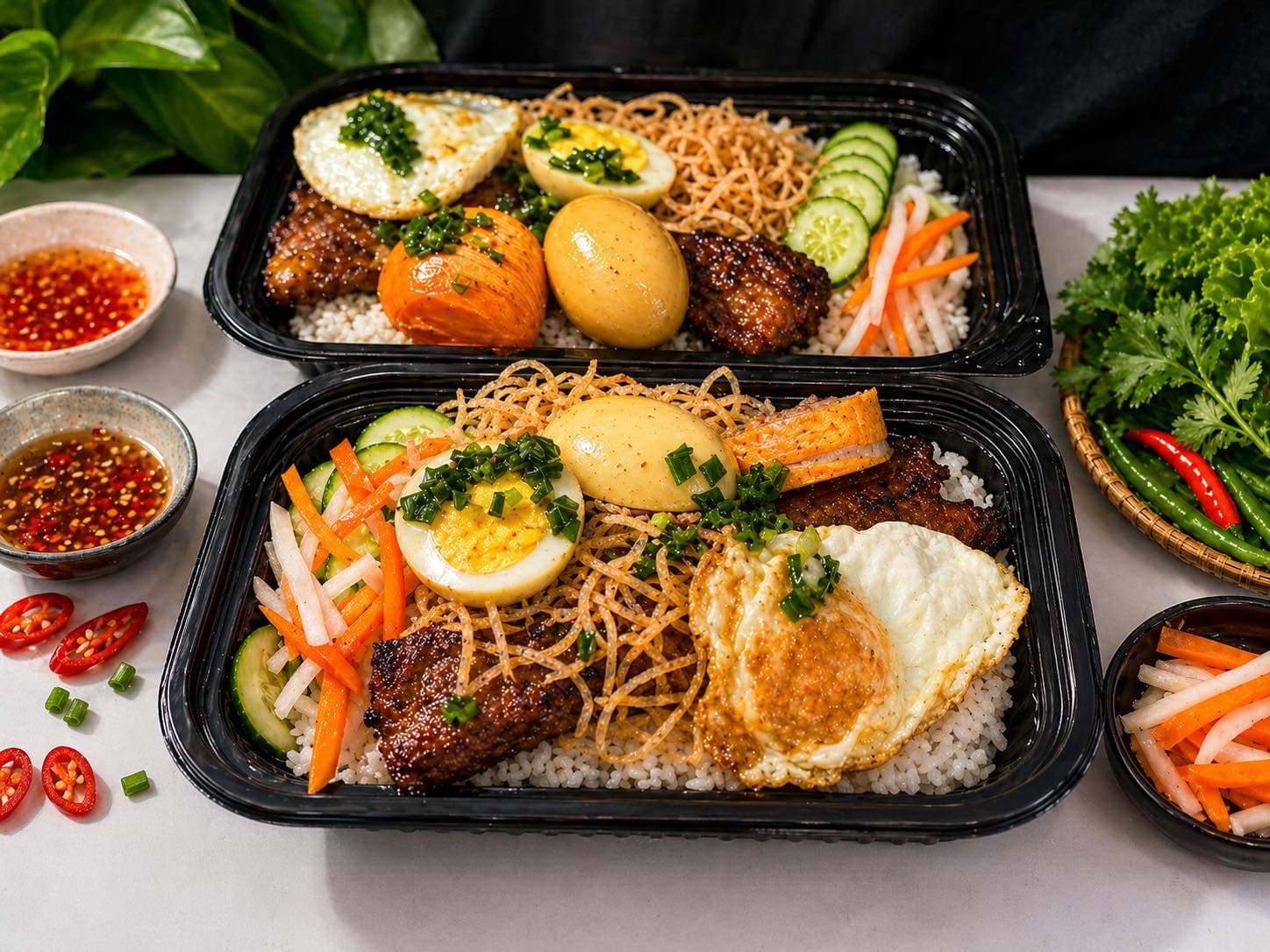 Cơm tấm, bún thịt nướng, bún riêu, bò kho, nước giải khát, freeship nội khu Vinhomes, giá từ 5k - 85k. Đặt món liên hệ 0969 653 139. - 1/1