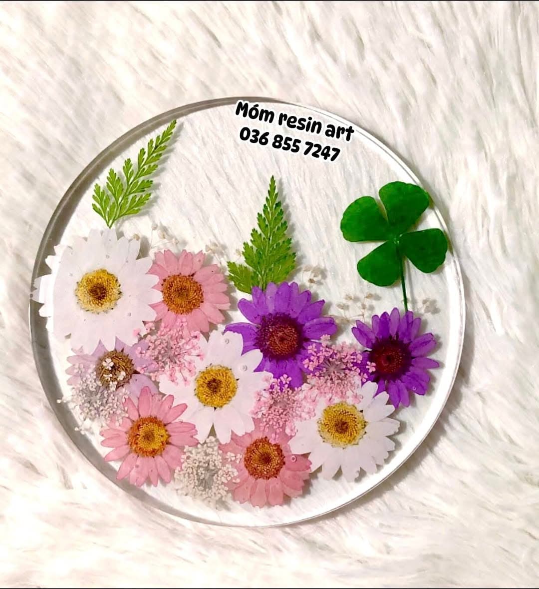Nhận làm đèn LED chữ 3D resin hoa khô theo tên riêng, thiết kế handmade, decor góc học tập/chill, quà tặng ý nghĩa, giao hàng nhanh tại Biên Hoà - Đồng Nai. - 3/5