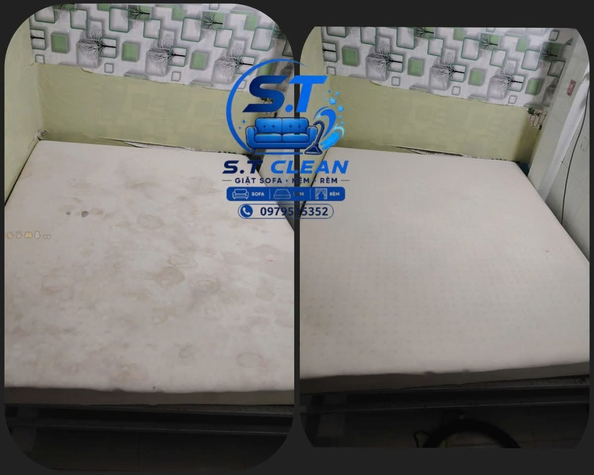 Dịch vụ S.T Clean chuyên giặt sofa, nệm, rèm, thảm tận nơi với dung dịch an toàn cho da, phù hợp gia đình có trẻ nhỏ, thú cưng. - 3/5