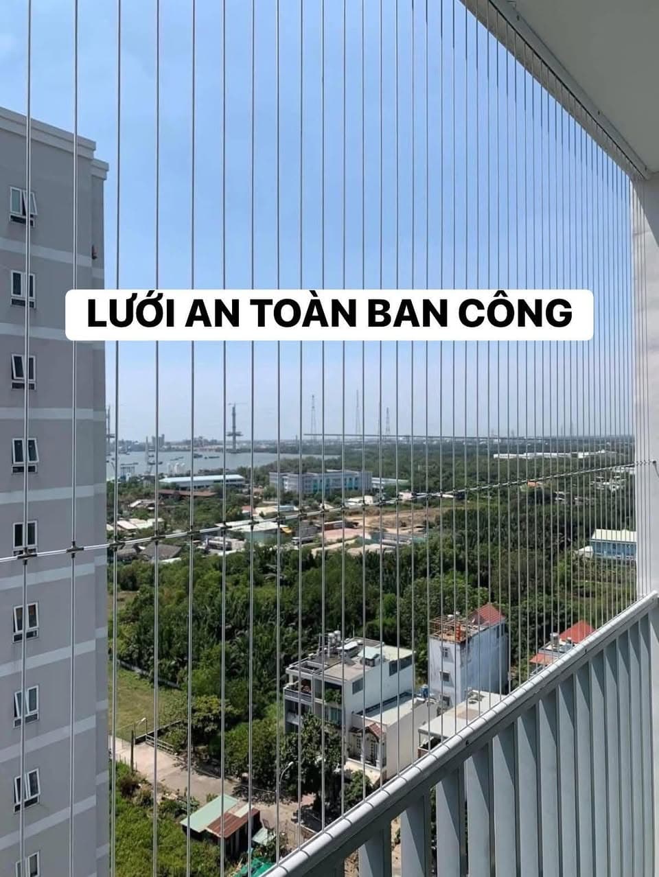 Lưới an toàn ban công, cửa sổ, cầu thang giúp bảo vệ trẻ em và người già, đảm bảo an toàn cho gia đình tại nhiều chi nhánh TP.HCM. - 4/5