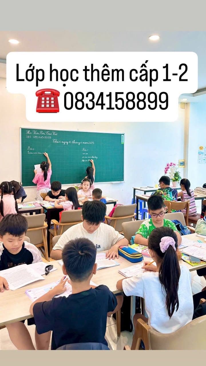 Trung tâm tuyển sinh các khóa ôn hè, bán trú, luyện chữ đẹp, luyện thi Vinschool, học tiếng Việt cho học sinh và người lớn tại Q9, Q12. Ưu đãi học bổng, giảm học phí. - 1/4