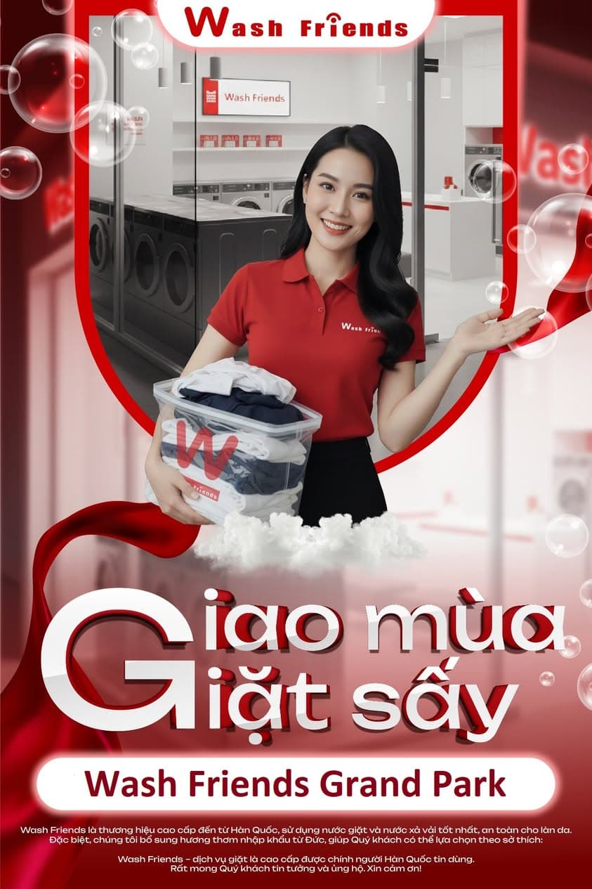 Dịch vụ giặt sấy chuẩn Hàn Quốc tại Vinhomes Grand Park, hỗ trợ nhận và giao tận nơi miễn phí, quần áo sạch thơm, tiện lợi mùa mưa. - 4/4