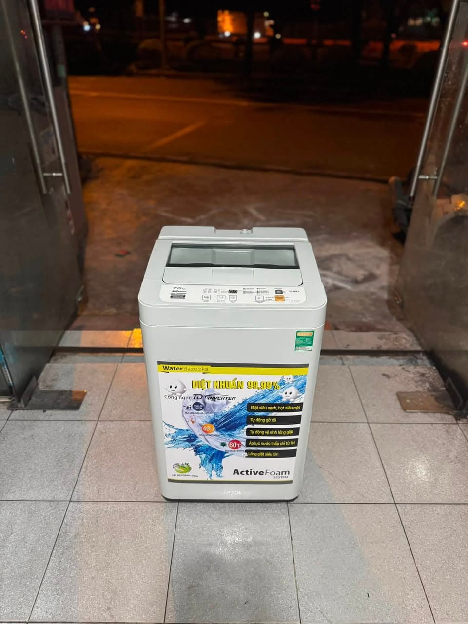 Thanh lý máy giặt Panasonic và tủ lạnh Sharp inverter, giá tốt, bao ship lắp đặt và bảo hành 3 tháng. Liên hệ 0372111564. - 1/3