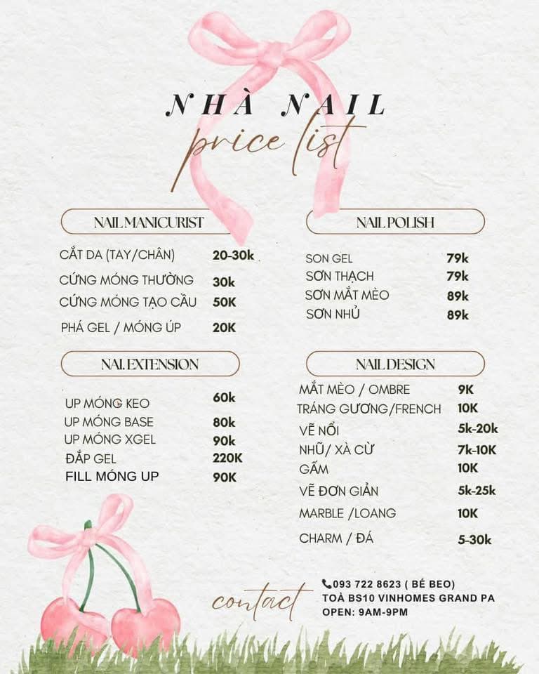 Tiệm nail Pearl tại tòa B10 mở cửa lại, ưu đãi giảm 10% toàn bộ bill khi đặt lịch trước. Liên hệ: 0937228623. - 1/2
