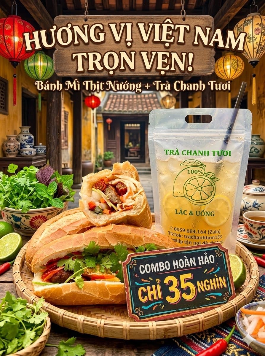 Trà Chanh Tươi giới thiệu đồ ăn sáng và đồ uống cho ngày mới, phù hợp cho cư dân muốn lựa chọn bữa sáng nhanh. - 2/2