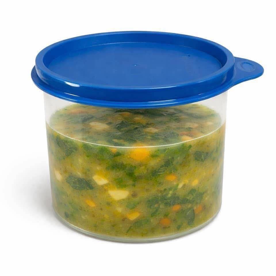 Hộp tròn Tupperware 600ml đa năng, nắp kín, chất liệu an toàn, tiện bảo quản thực phẩm, giá khuyến mãi 55k/hộp. - 2/5